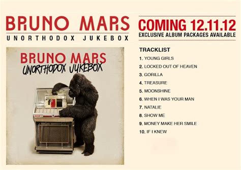 bruno mars unorthodox jukebox song list
